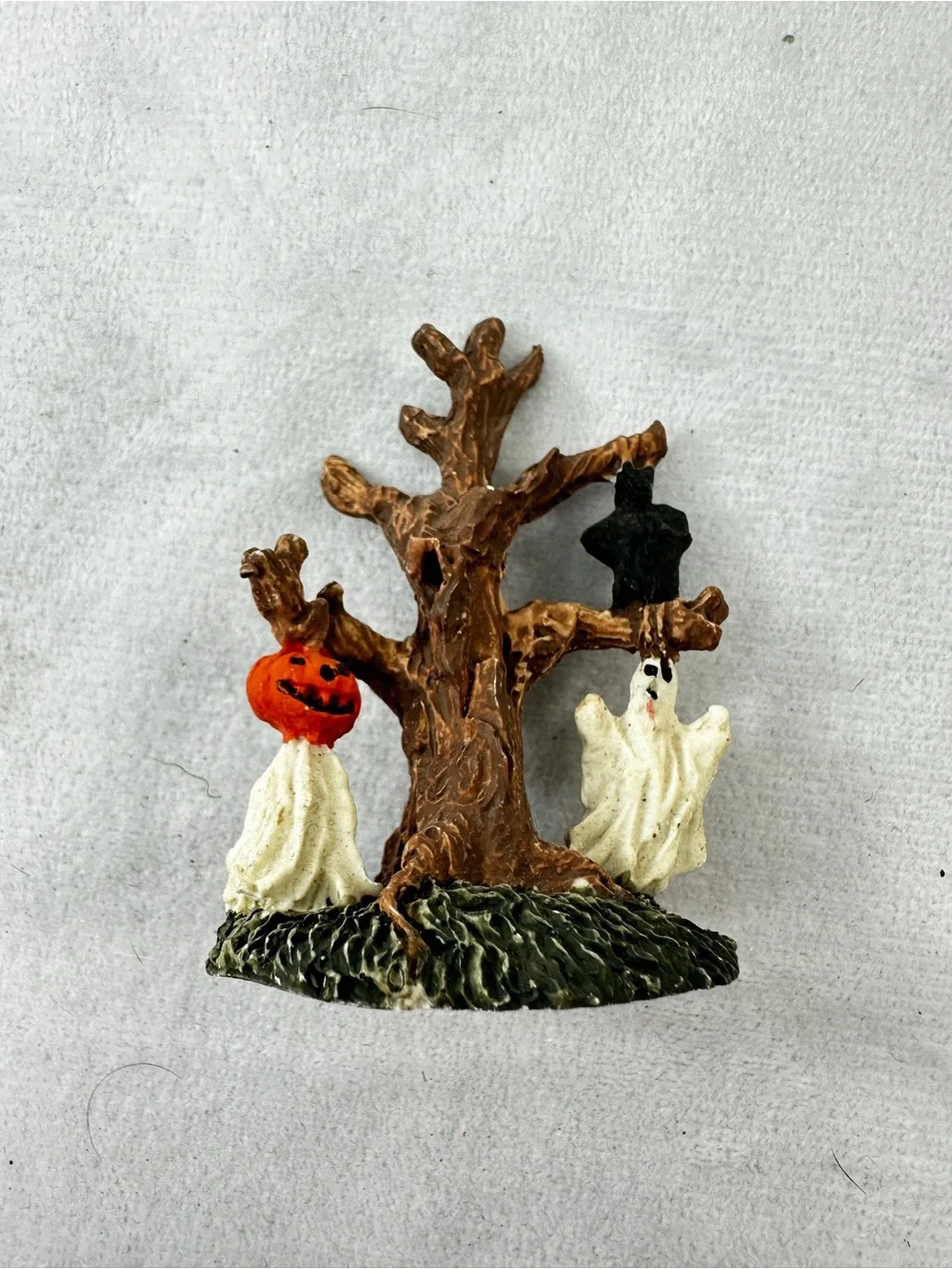 Vintage 90s Haunted Haven Harvest Miniature Halloween Figures Spooky Skull Small